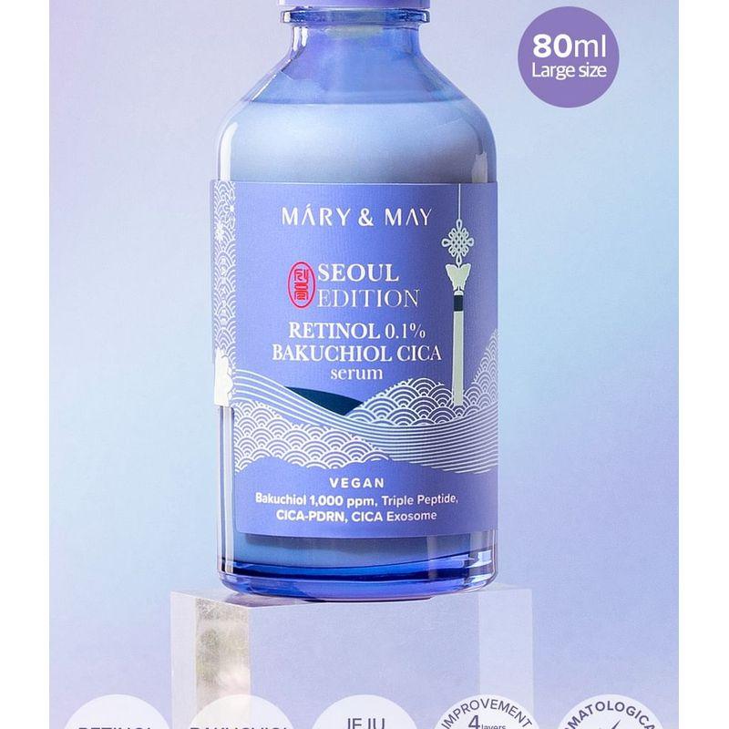 Mary&May - Retinol 0.1% Bakuchiol Cica Serum Seoul Edition