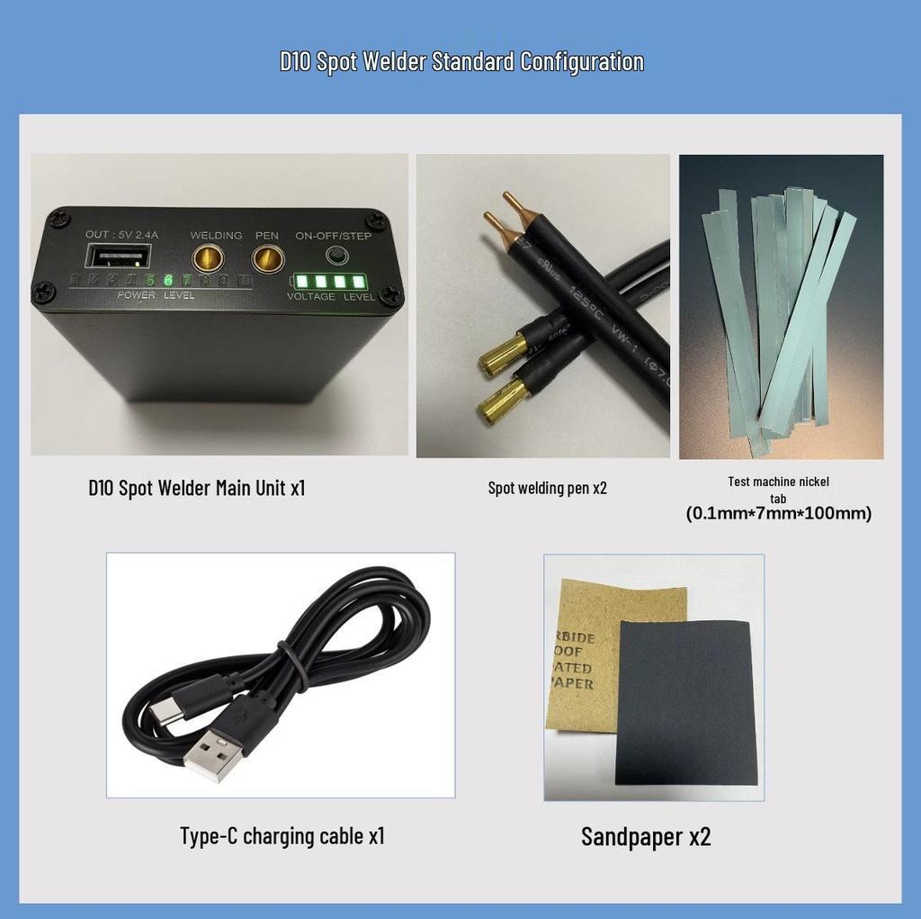 Portable 18650 Lithium Battery Spot Welder for Power Banks and Mobile Phones
