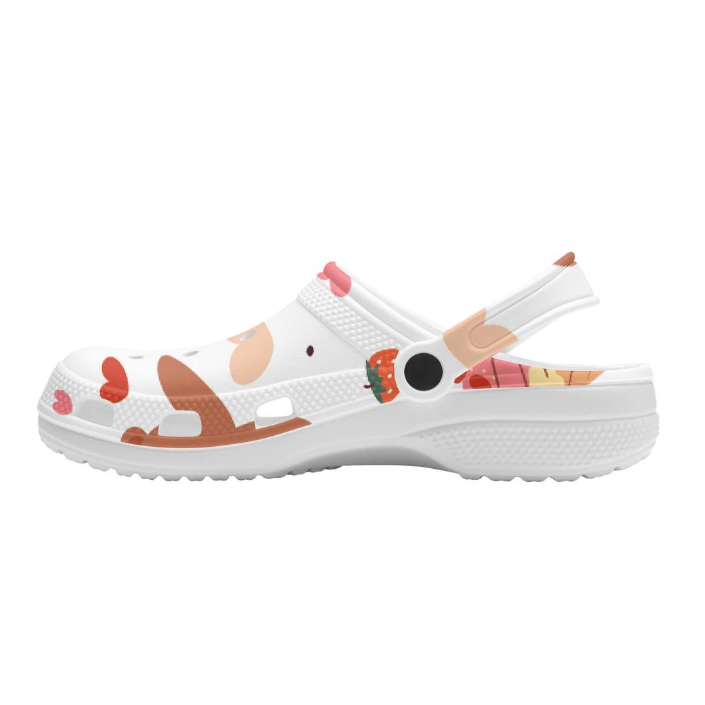 Trendy Printed EVA Clogs Unisex Soft Comfort Soft Garden Shoes Slip On Beach Pool Bathroom Home Home Slippers Easy Clean Wear