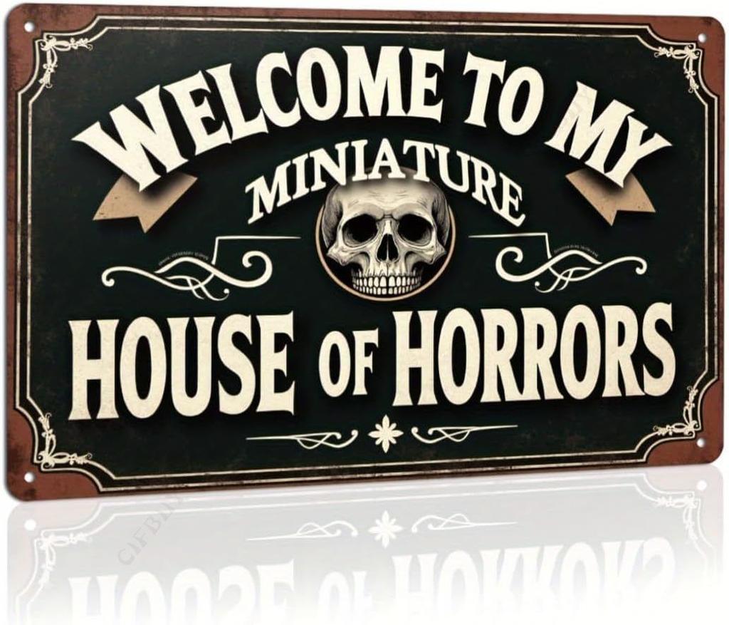 Halloween Poster On the Wall, Metal Plaque 20x30cm