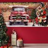 Christmas Background Cloth Outdoor Garage Door Sticker Tapestry Cloth Holiday Party Decoration Matching Hanging Cloth