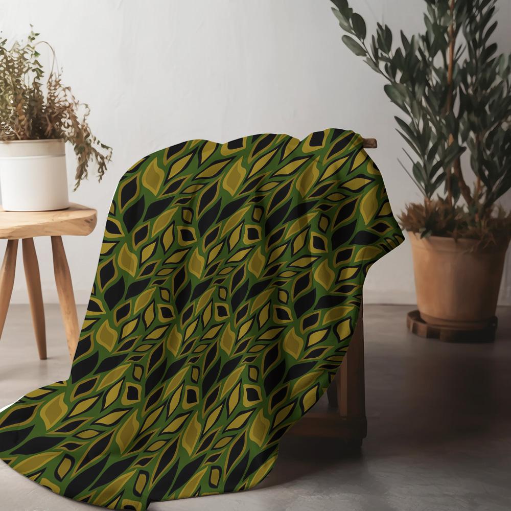 Dark Floral Printed Fleece Blanket Sofa Bed Throw Decorative Cushion Cover Gift for Women Home Decor