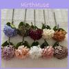 Silk Artificial Hydrangea Flower Lifelike Single Stem For Wedding Decor Home
