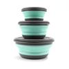 3Pcs Folding Camping Bowl Set Portable Silicone Kitchen Containers for Travel Outdoor Camping
