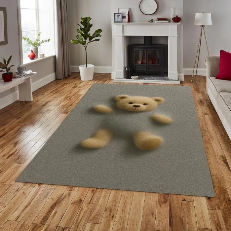 Desert Race Track Rug, Winding Circuit with Mini Cars on Warm Tone Base, Dynamic Off-Road Scene Mat for Boys Room Decoration