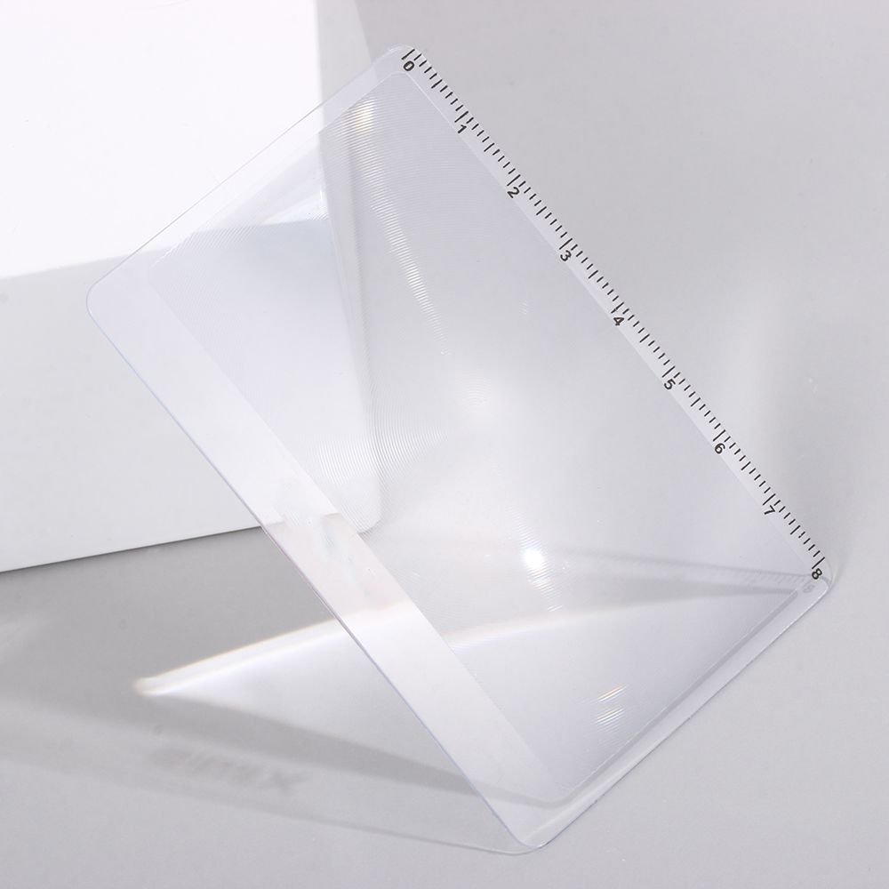 Glass Fresnel-linse Forstørrelsesark Utendørs Fokusert Antennelse Bokside Forstørrelse X3 Forstørrende