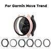 Protect Cover For Move Trend Waterproof Screen Protector-Shell Frame Smartwatch One-piece Housing Glass Film Accessories