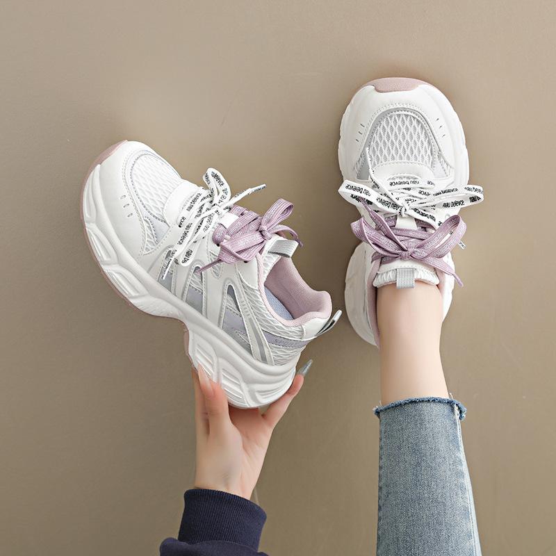 KT platform dad shoes autumn new sports lightweight running shoes mesh breathable casual shoes