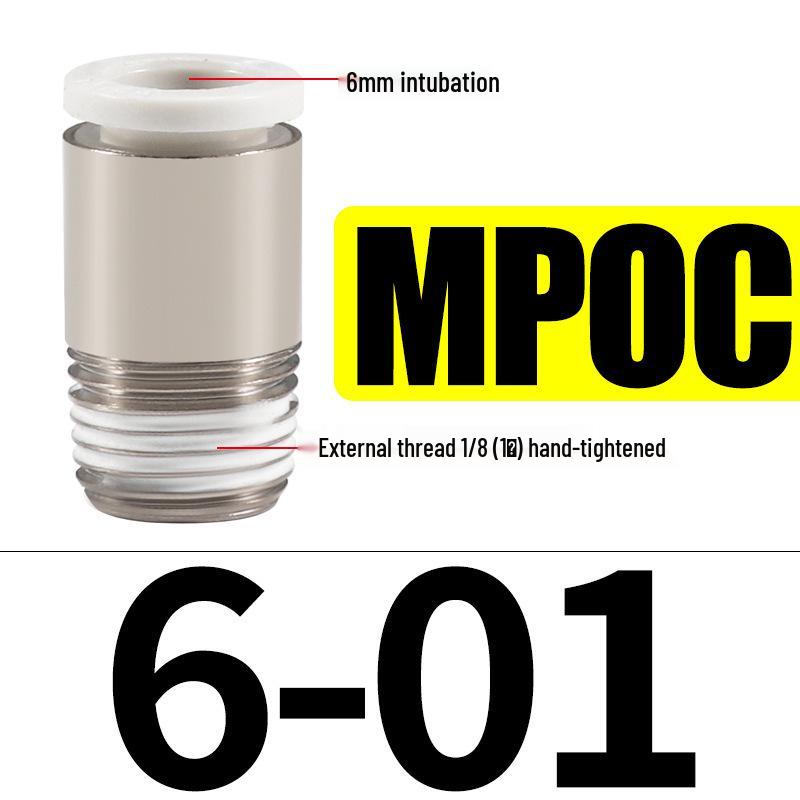 Straight-Through Quick Connector for Air Hose, Pneumatic Miniature 3-4, Air Pump Quick Plug M3/M5/M6/M7/01