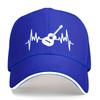 Guitar Heartbeat ECG Rhythm Music Lover Baseball Cap Unisex Cotton Adjustable Casual Sun Protection Streetwear