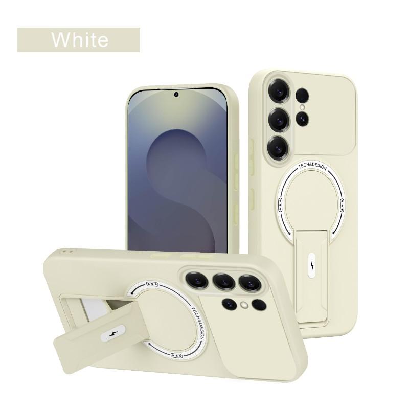 For Magsafe Magnetic Wireless Charging Bracket Phone Case For Samsung A56 A55 A54 A52 S26 Ultra S24 S23 S22 S25 Ultra Plus FE