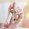 Pearl Milk Tea Bear Keychain - Floating Cartoon Pendant for Backpack or Car