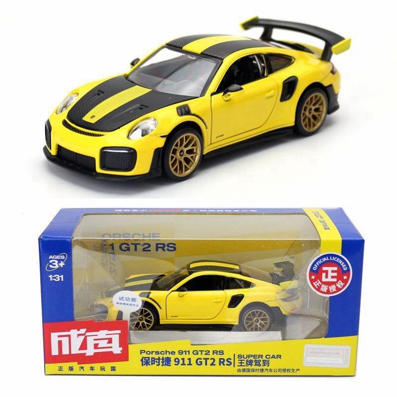 Porsche Alloy Simulation Guncar Model Toy With Sound And Functions Light