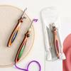Creative Embroidery Stitch Pen Wooden Handle Punch Stitching Kit Gifts Punch Needle Set  Sewing