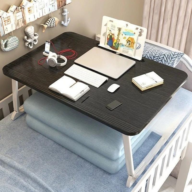 1pc Portable Ergonomic Cork Lap Desk with Bamboo Finish, Work Ergonomic Stand,Foldable Desk Design,Stable Desk Design