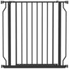 Extendable and Adjustable Dog Gate for Stairs and Doors, Made of Steel and ABS, 75-85x76 cm, Black
