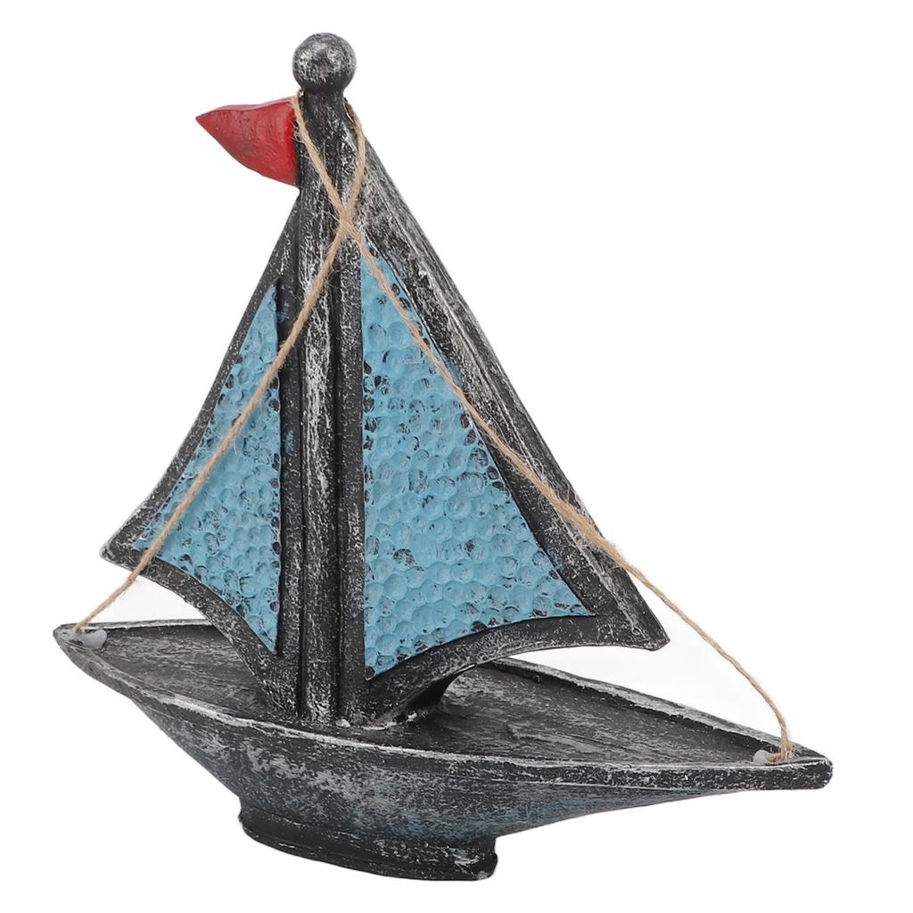 Sailing Boat Decor Vintage Style Nautical Decoration for Home Bar Coffee Shop Photos Props