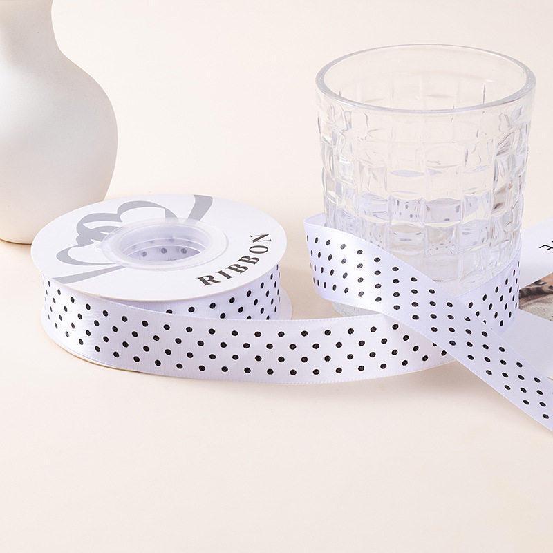 Polka Dot Polyester Ribbon for Cake Packaging and Gift Decoration