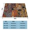 Baum des Lebens Stoclet Frieze Gustav Klimt Decken Fleece Neuheit Warme Überwurfdecke für Tagesdecke Herbst/Winter