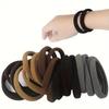 20-Pack Ultra-Soft Plush Hair Ties – High-Elasticity, Minimalist Solid Color Hair Elastics with Towel-Like Texture