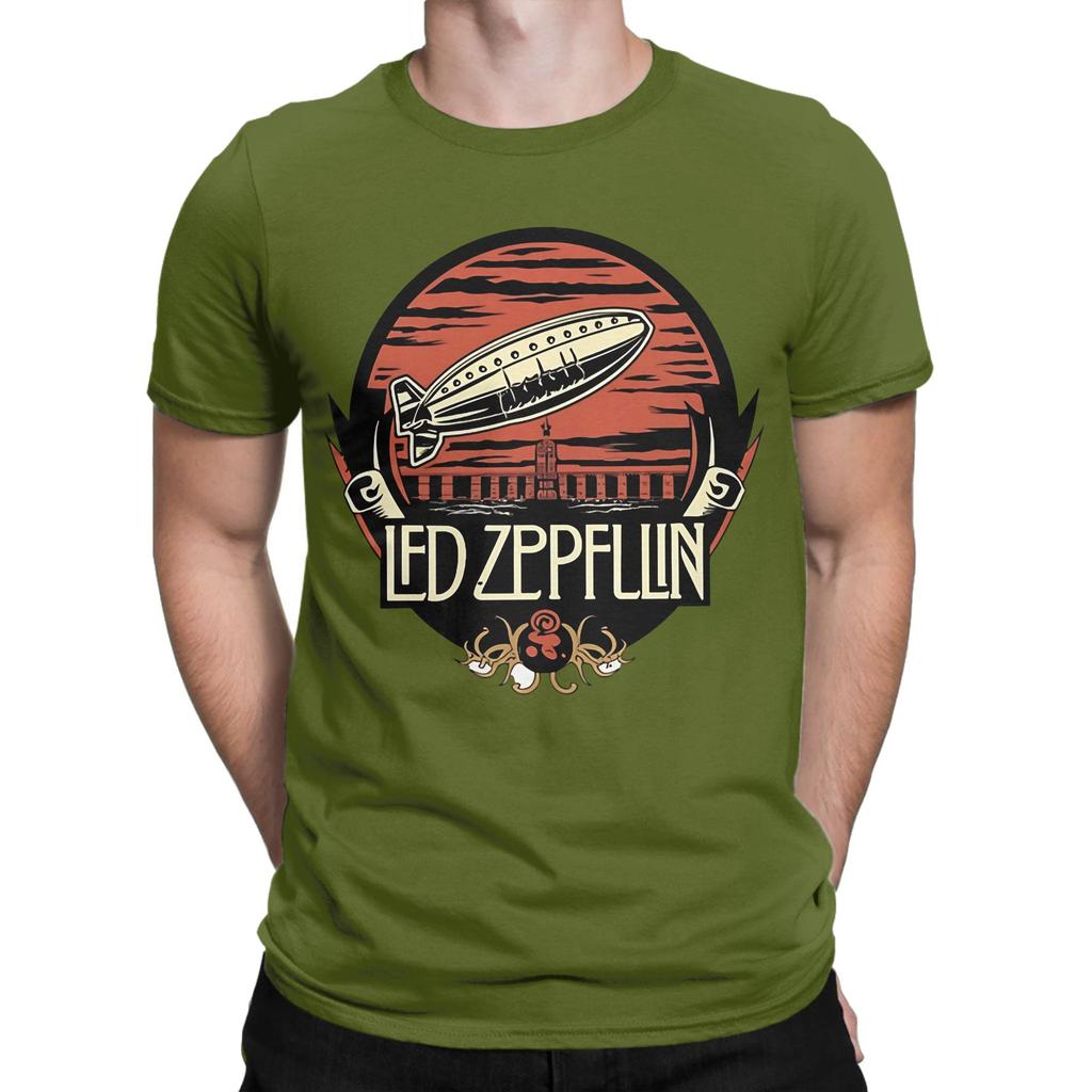 Vintage Graphic 100 Cotton Tshirt Led Band Zzeppelins Tees Tops For Unisex