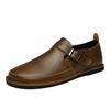 Spring Lazy British Retro Beanie Shoes Genuine Leather Casual Overshoes