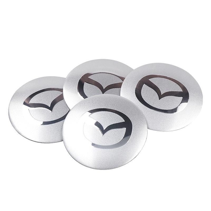4pcs 56/60mm Car Wheel Center Cover Sticker Hub Cap For Mazda Speed MS 2 3 5 6 323 RX8 MX5 Axela Atenza CX-3 CX-4 CX-5 CX-8 CX-9