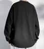 Bligo Long Sleeve Crew Neck Pullover Plus Solid Loose Korean Lightweight Men's T-Shirt, Sizes, Fall/Winter Wear, Color, Fit, Soft, Comfortable,