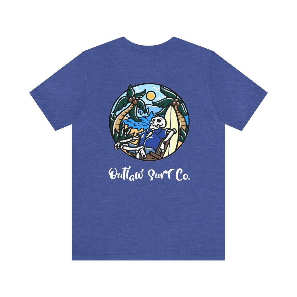 Outlaw Surf Skeleton Loungin T-Shirt