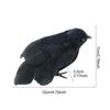 Halloween Crow Decorations Realistic Crow Props Realistic Feathered Crow Decorations for Halloween Handmade for Yard Outdoor