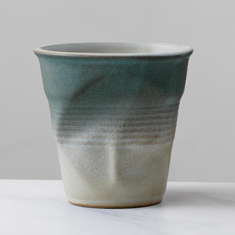 200ml ceașcă de cafea din ceramică brută ceașcă de lapte creativă ceașcă de latte ceramică neregulată ceașcă de ceai retro ceașcă de bucătărie gradient ceașcă ceramică
