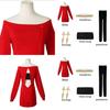 Spy×family Yor Forger Cosplay Kostüm Kleid für Halloween und Karneval