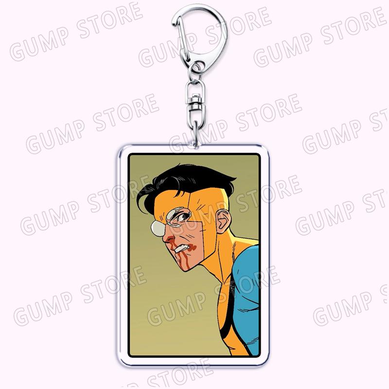 

Hot Adult Animated Superhero Characters Keychains for Women Accessories Bag Acrylic Pendant Key Chain Keyrings Jewelry Fans Gift
