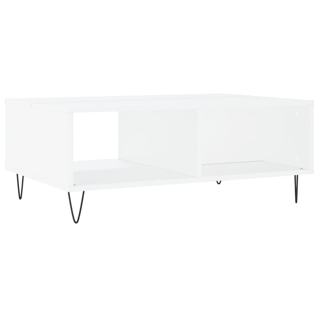  Coffee Table, White, 90x60x35 Cm, Wood-based Material