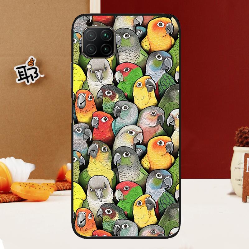 Colorful Parrots For Huawei Nova Y91 Y61 Y60 Y70 Y72 Y73 Y90 12i 11i 3i 7i 8i 9 10 SE P20 P40 P30 Lite Case