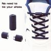 1Pair Metal Capsule Buckle Shoelace Round Elastic Laces Without Ties Sneakers Basketball No Tie Shoe Laces Shoes Accessories