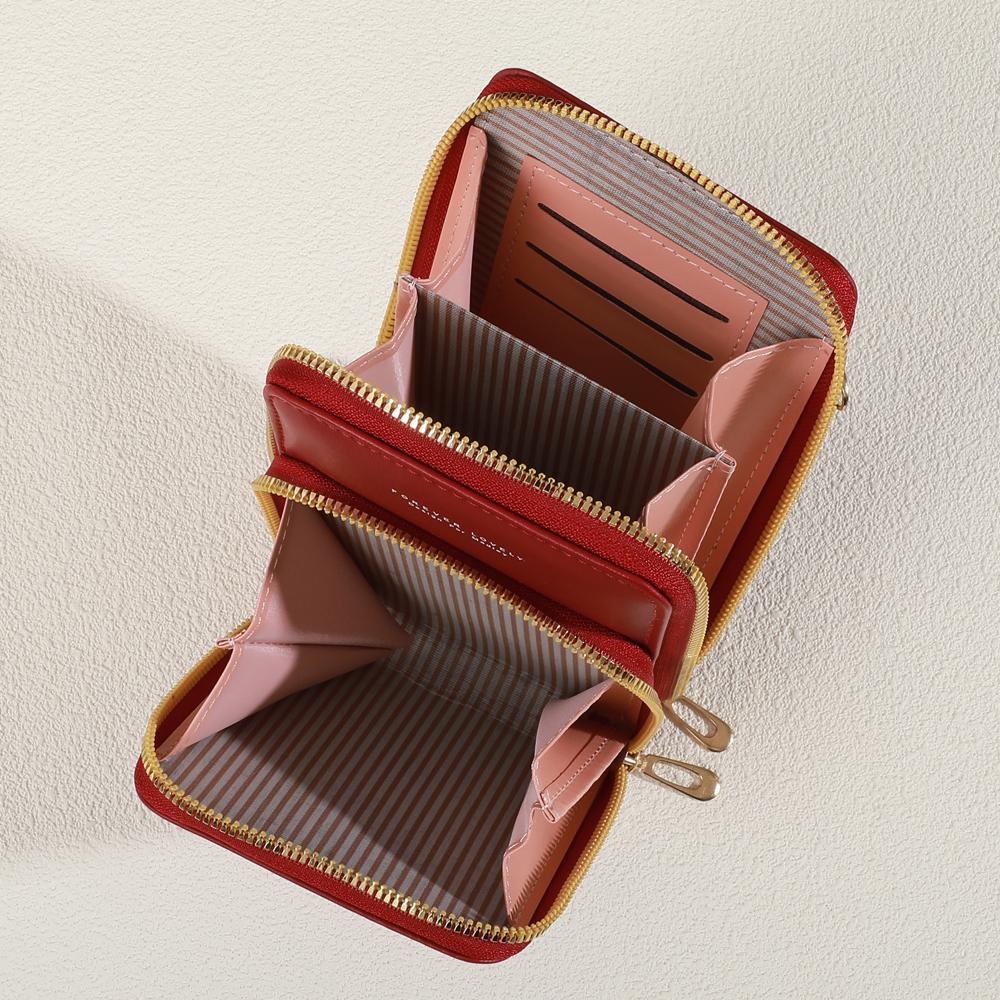 Elegant Fashion Phone Wallet for Women Slim Compact Secure Design for Travel Essential Fits Phone Large Bills Cards Small Make