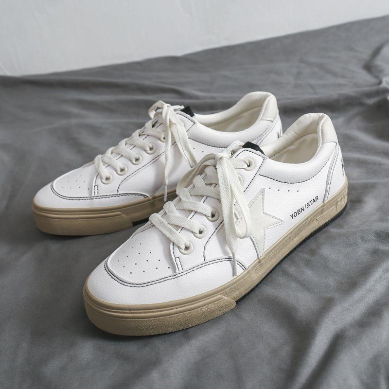 

American German training board shoes casual versatile sports breathable soft soles ins students new men s shoes white shoes 35 бежевий