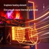 Personalized Energy-Saving Electric Fireplace Heater with Simulated Flame for Home or Office Use
