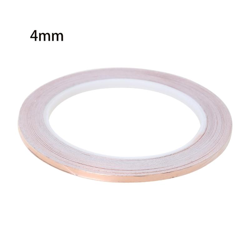 20m Copper Foil Tape Single Sided Conductive Adhesive for Crafts Repair Paper Circuits EMI Shielding Grounding Guitars