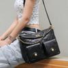 New 2024 Hobo Hippie Cowhide Messenger Bag with Retro Hardware - Underarm Shoulder Style