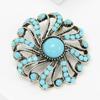 Middle Eastern Turkish Vintage Rhinestone Brooch Female, Temperament Bohemian Jewelry Pin