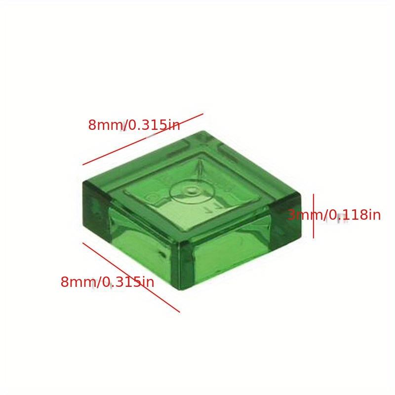 Non-Toxic 600Pcs 1X1 Transparent Clear Bricks Flat Tile Smooth Building Blocks Diy Educational Creative Parts Toy For Kids Compatible 3070