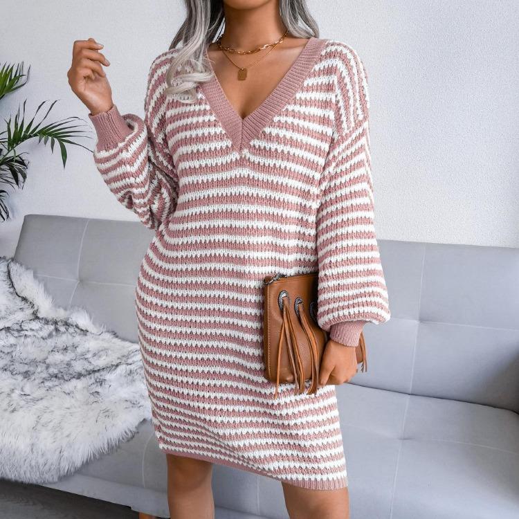 Women's Spring High Waist Pleated Dress Short Sleeve O Neck Knee Length Solid Color Butterfly Print