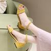 Fashion 2025 New Rubber Sandals for Women  Women  for Girls Beach Sandals Girls Womens Belt Buckle Sandals