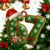 Christmas 67 Meme Acrylic Ornament Flat Santa Claus Reindeer Ice Cream Six Seven Xmas Tree Hanging Decoration Holiday Party Pendant