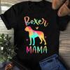 Boxer Mama Colorful Boxer Gifts Dog Mom T-Shirt - Gift for Dog Lovers - Funny Dog - Vintage Shirt