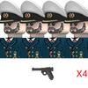 WW2 Military Navy Series Soldier Figures Building Blocks  Navy Warrior Bricks Toys Gifts