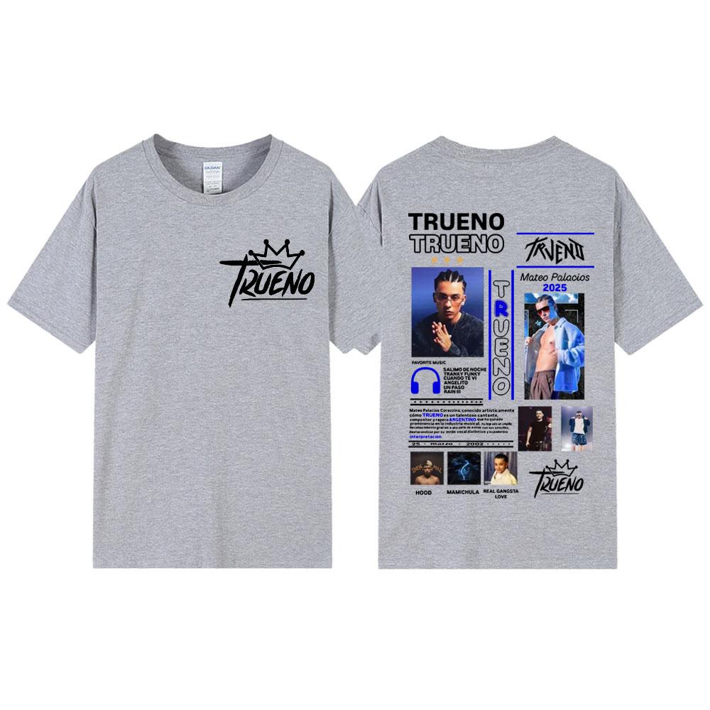 Rapper Trueno Graphic T Shirts Men Women Clothing Fashion Hip Hop Tshirt Summer Casual Loose Short Sleeve Tshirts Streetwear