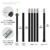 KOMCLUB Tent Tarp Storage MAX Diameter height push button easy to storage bag tent pole for camping set of 4 Pole, Pole, 40cm, 240cm, 24mm, 25-level